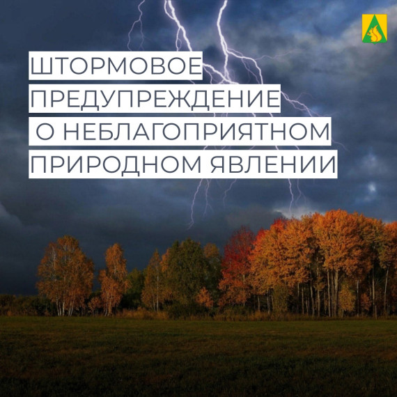 ШТОРМОВОЕ ПРЕДУПРЕЖДЕНИЕ О НЕБЛАГОПРИЯТНОМ ПРИРОДНОМ ЯВЛЕНИИ.