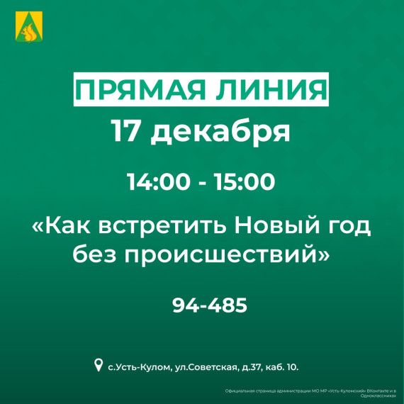 Прямая линия «Как встретить Новый год без происшествий». Прямая линия «Как встретить Новый год без происшествий».