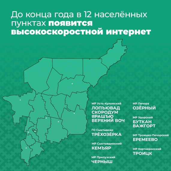 4 населённых пункта Усть-Куломского района получат связь в 2025 году. 4 населённых пункта Усть-Куломского района получат связь в 2025 году.